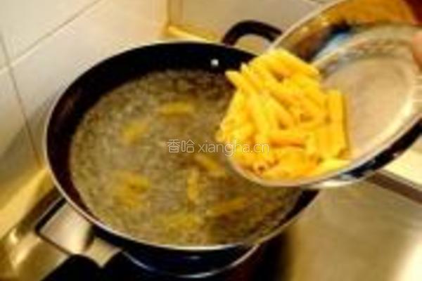 芥末什锦拌意面的做法图解3