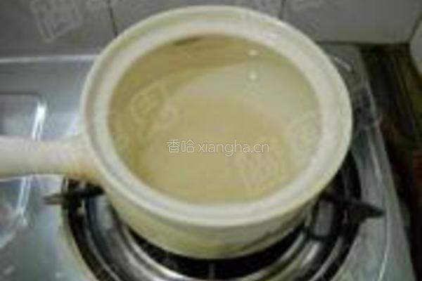 虾米卷心菜粥的做法图解3