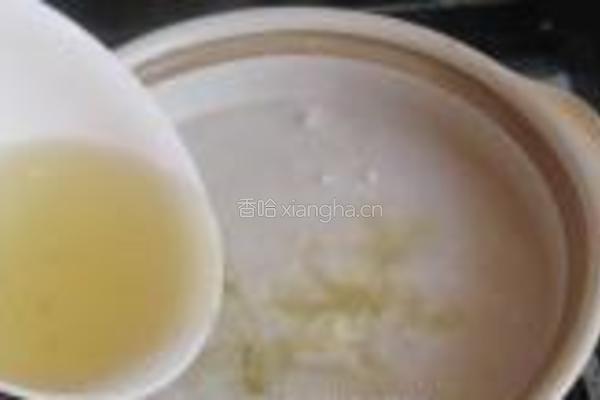绿萼梅山药糯米粥的做法图解7