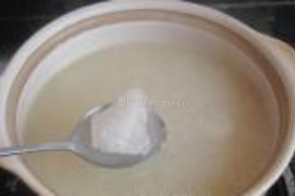 绿萼梅山药糯米粥的做法图解9
