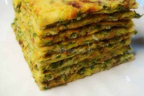 槐花鸡蛋煎饼