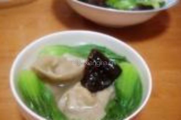 青菜绿茶馄饨的做法图解14