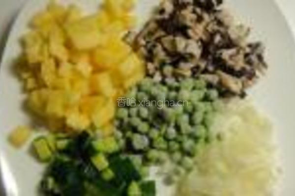 泡菜土豆什锦炒饭的做法图解3