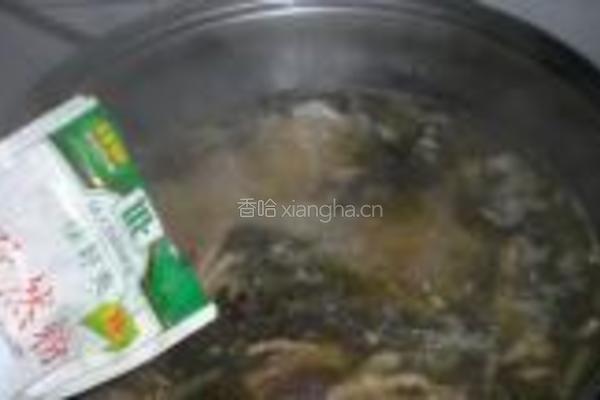 雪菜牛肚面的做法图解10