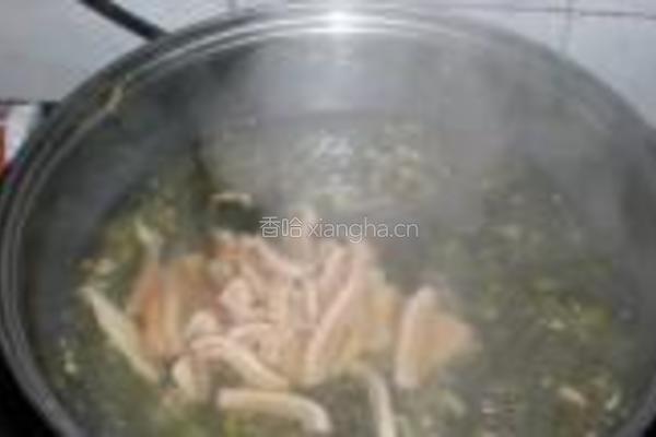 雪菜牛肚面的做法图解8