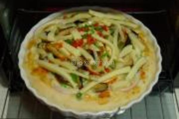 烤鸡肉披萨的做法图解22