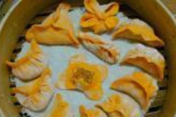 三色鸡腿菇猪肉饺的做法图解13