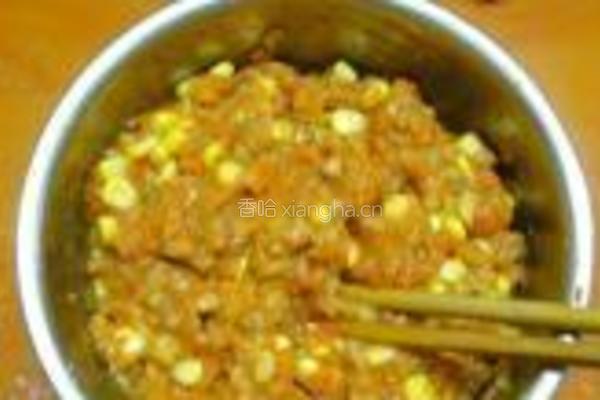 三色鸡腿菇猪肉饺的做法图解7