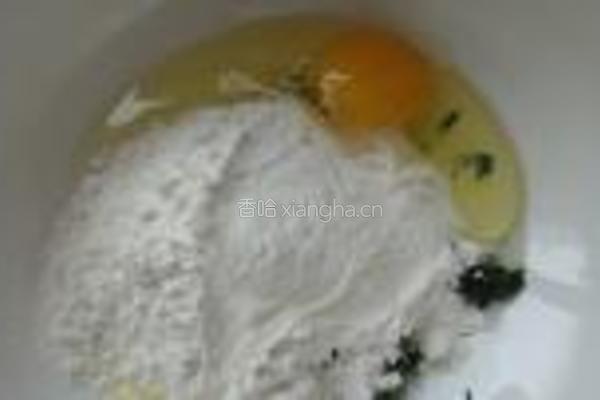 荠菜蛋饼的做法图解5