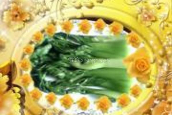 素炒油菜的做法图解5