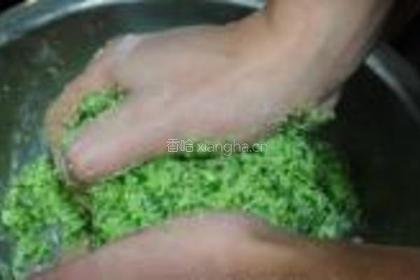 荠菜粑粑的做法图解4