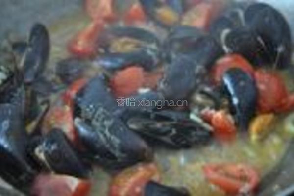 贻贝大虾意面的做法图解7