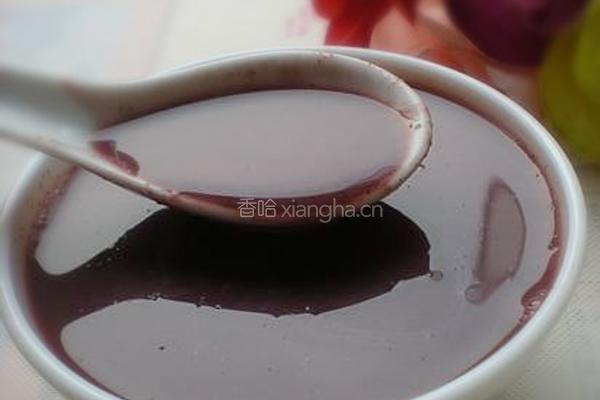 黑米杏仁糊