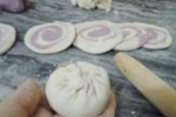 双色生煎肉包的做法图解14