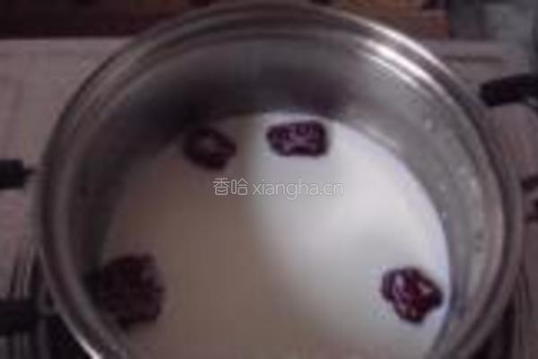 紫薯牛奶麦片的做法图解4