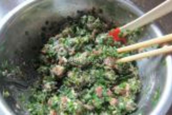 槐花饺子的做法图解13
