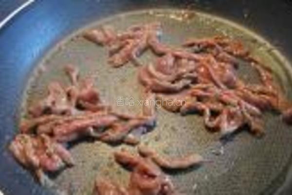 牛肉香菜炒乌冬的做法图解4