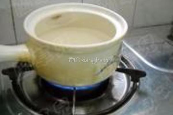 菊花燕麦粥的做法图解3