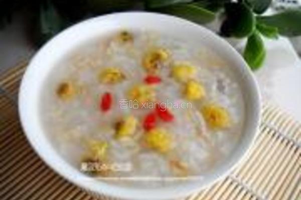 菊花燕麦粥的做法图解6
