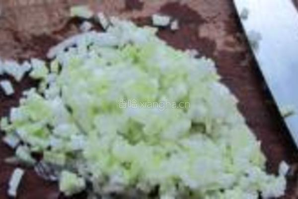鸡蛋瓠子肉糜面饼的做法图解2
