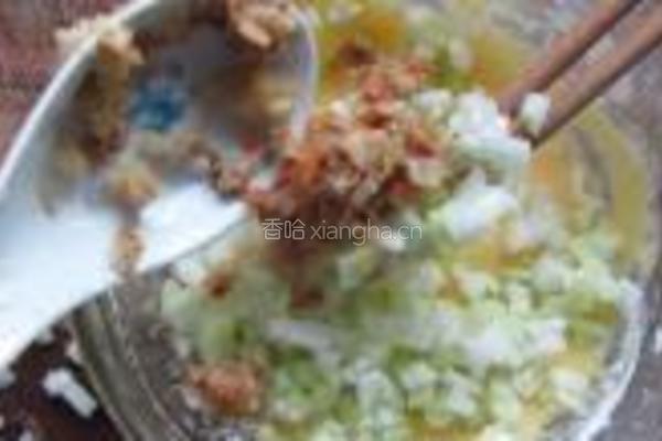 鸡蛋瓠子肉糜面饼的做法图解5