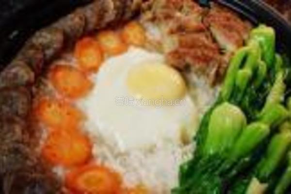 鸡腿腊肠煲仔饭的做法图解14