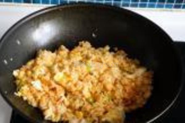 韩国泡菜蛋炒饭的做法图解8