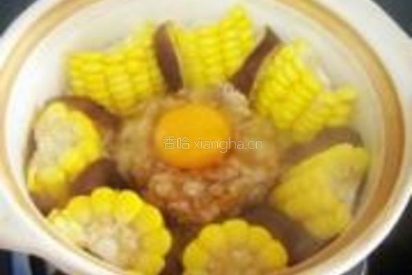 肉饼蒸蛋金银饭的做法图解11