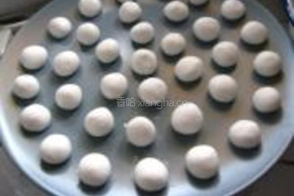 红豆沙小圆子的做法图解3
