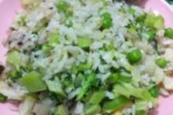 减肥蔬菜炒饭的做法图解3