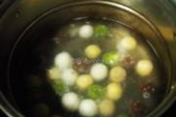 五福芝麻汤圆的做法图解10