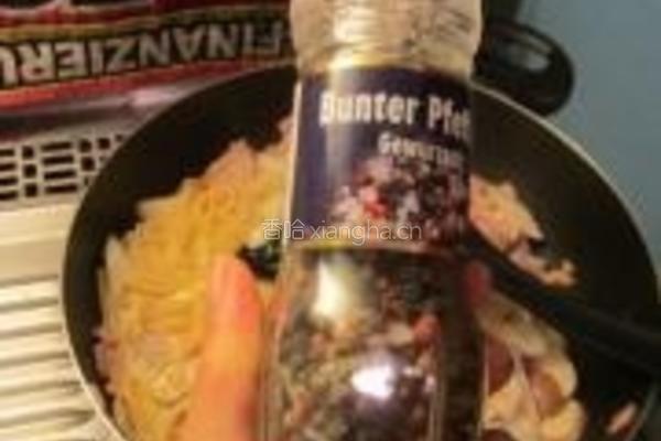 奶油鱼味芦笋意面的做法图解7