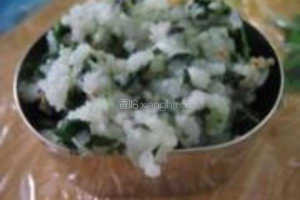 香煎菠菜饭团的做法图解12
