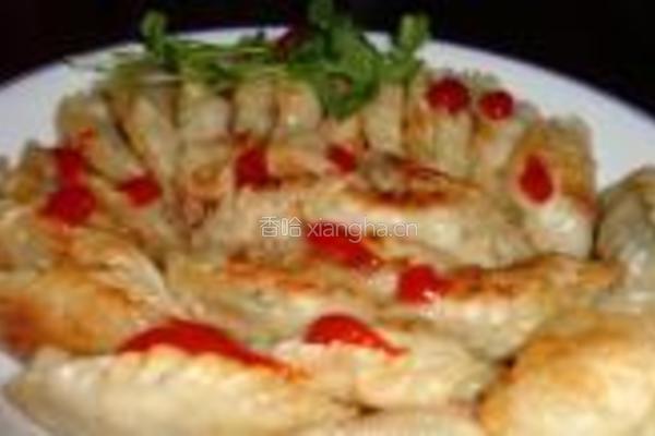 双菇馅蛤蜊式煎饺的做法图解6