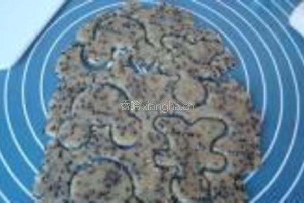 芝麻卡通小饼干的做法图解5