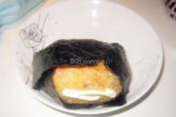 紫菜黄金饭团包的做法图解7