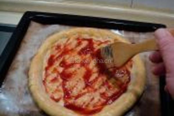 烤鸡焗饭披萨的做法图解16