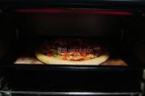烤鸡焗饭披萨的做法图解19