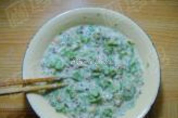 荠菜胡萝卜饼的做法图解5