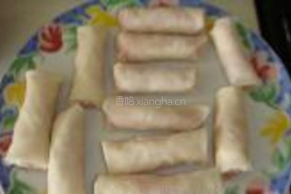 蟹肉春卷的做法图解13