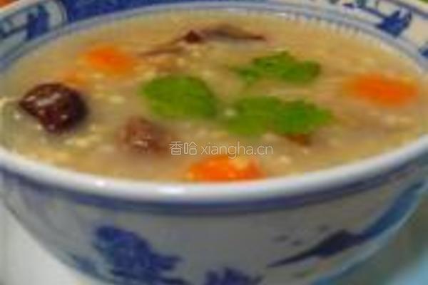 牛肉板栗养生粥的做法图解6