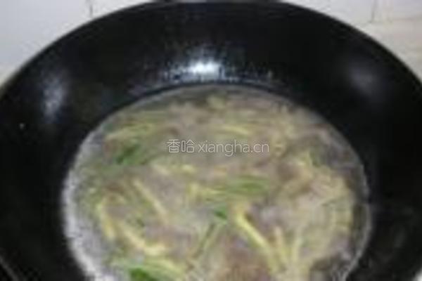 青椒香干肉丝面的做法图解3