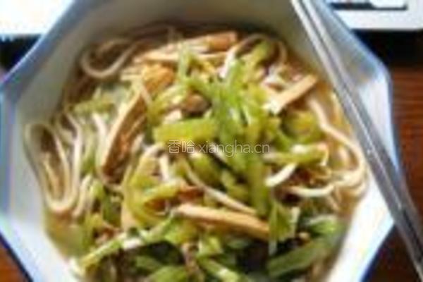 青椒香干肉丝面的做法图解5