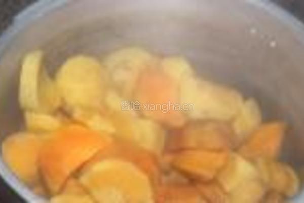 豆沙糯米果的做法图解2