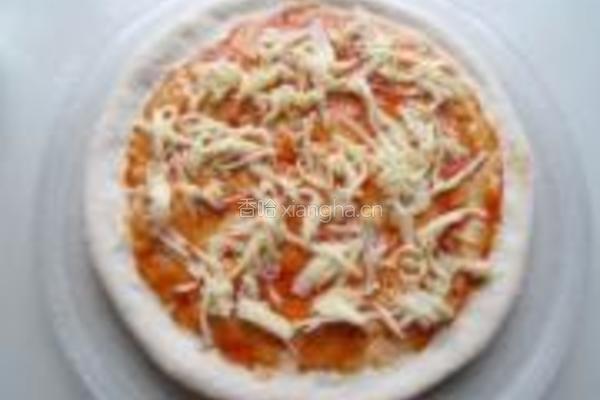 金枪鱼火腿pizz的做法图解10