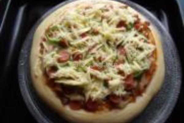 金枪鱼火腿pizz的做法图解14