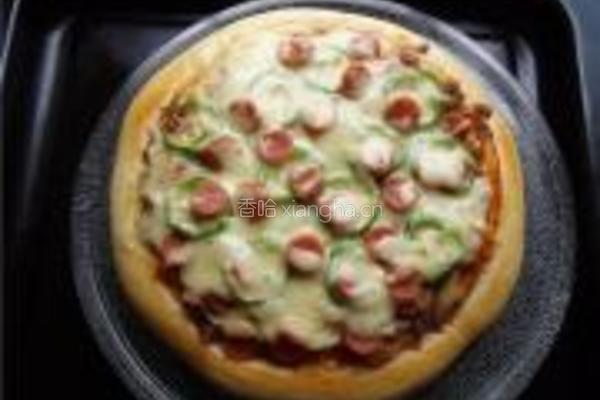 金枪鱼火腿pizz的做法图解15