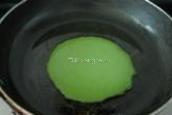菠菜煎饼的做法图解6