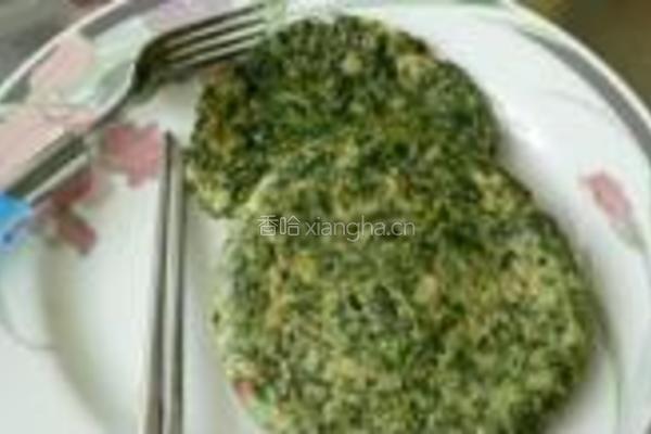 荠菜虾皮鸡蛋饼的做法图解14