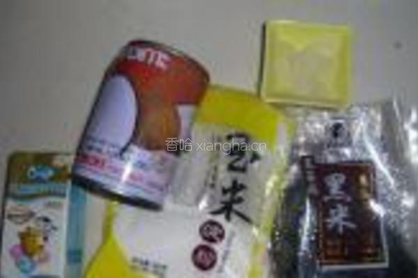 黑米椰奶棒冰的做法图解1